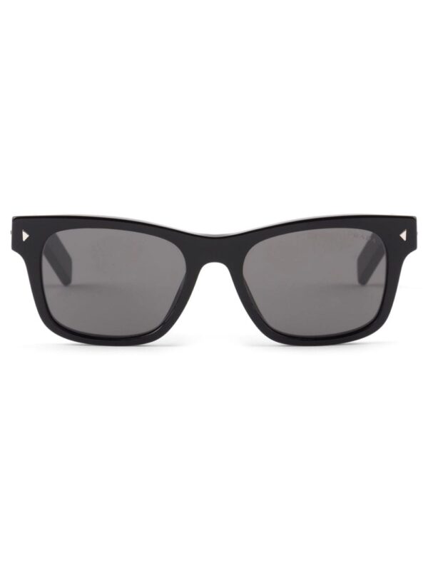 Prada Eyewear striped metal detail rectangle-frame sunglasses