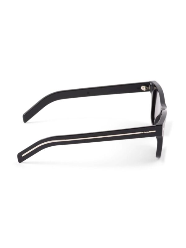 Prada Eyewear striped metal detail rectangle-frame sunglasses - Image 3
