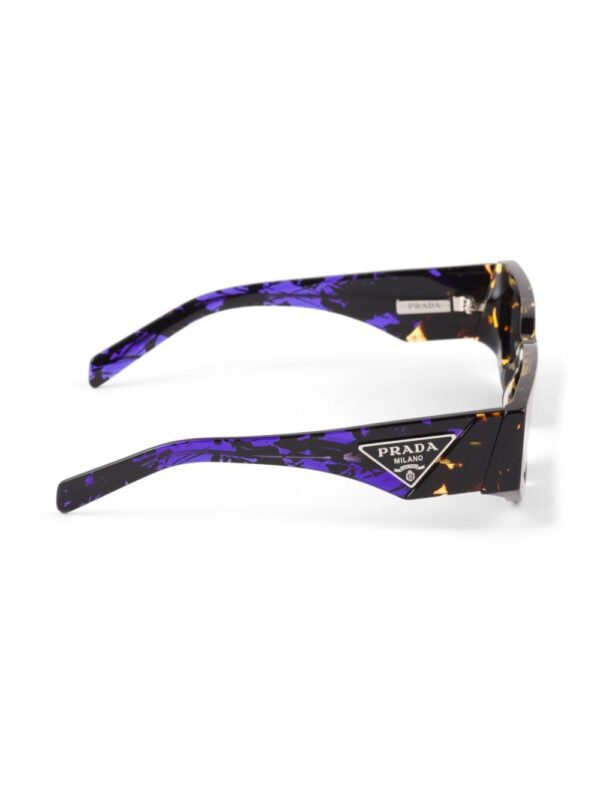 Prada Eyewear tortoiseshell gradient rectangle-frame sunglasses - Image 3