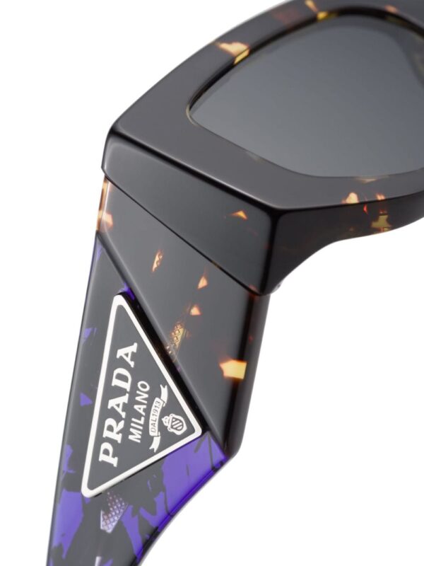 Prada Eyewear tortoiseshell gradient rectangle-frame sunglasses - Image 4