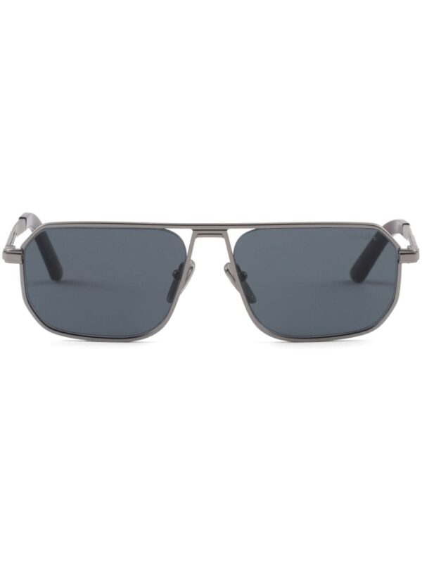 Prada Eyewear logo-engraved geometric-frame sunglasses