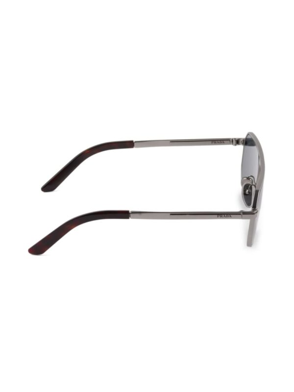 Prada Eyewear logo-engraved geometric-frame sunglasses - Image 3