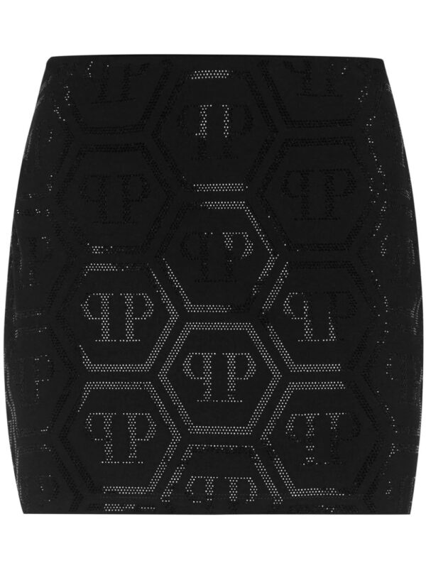 Philipp Plein  monogram pencil skirt