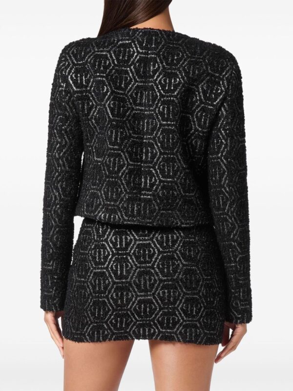 Philipp Plein  monogram tweed jacket - Image 4