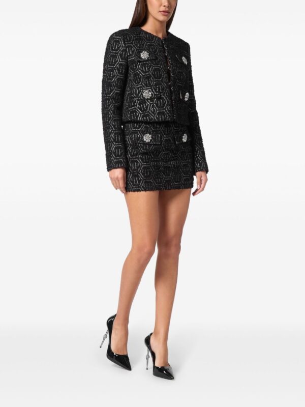 Philipp Plein  monogram tweed jacket - Image 2