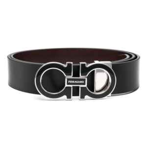 Louis Vuitton logo-buckle leather belt