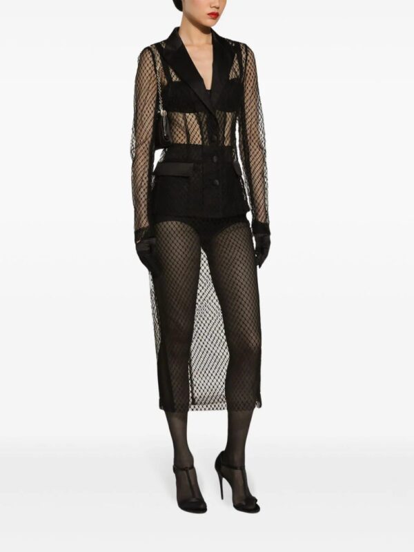 Dolce & Gabbana  mesh pencil skirt - Image 3