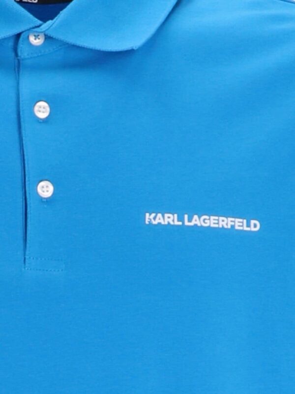 Karl Lagerfeld logo-print short-sleeve polo shirt - Image 3