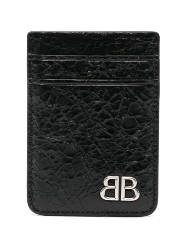 Balenciaga Monaco Magnet leather card holder