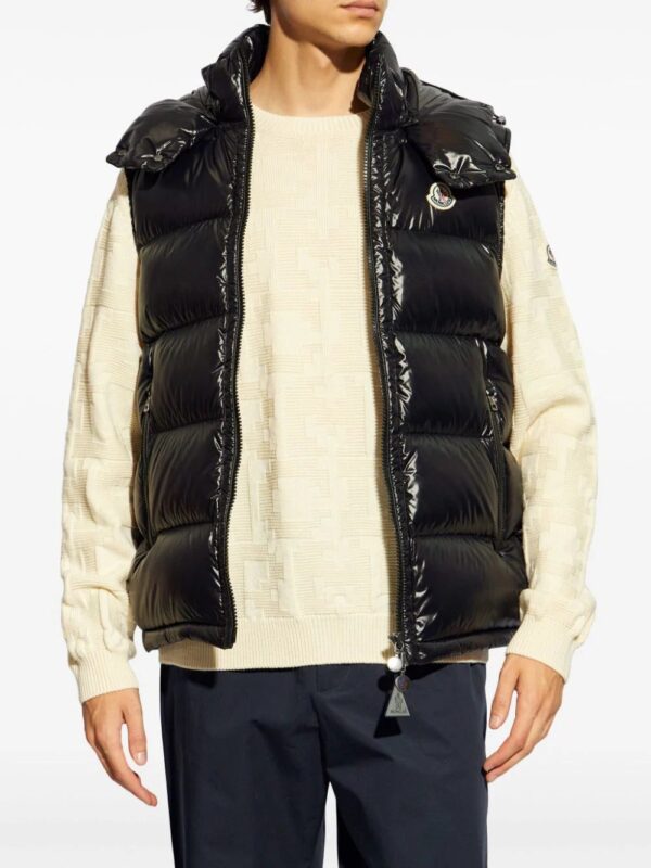 Moncler  high-shine padded gilet - Image 3