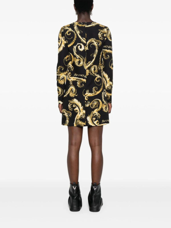 Versace Jeans Couture  Watercolor Couture-print midi dress - Image 4