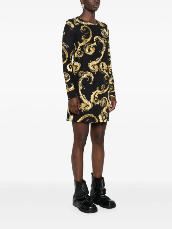 Versace Jeans Couture  Watercolor Couture-print midi dress - Image 3