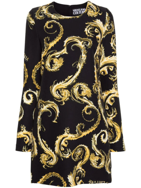 Versace Jeans Couture  Watercolor Couture-print midi dress
