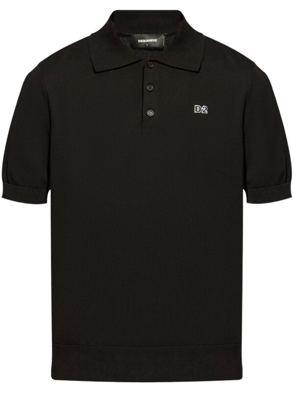 Dsquared2 logo patch polo shirt