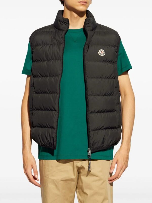 Moncler  mock neck logo patch down gilet - Image 3