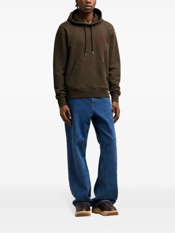 AMI Paris  Ami de Coeur cotton hoodie - Image 3