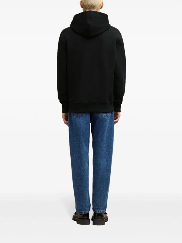 AMI Paris  Ami de Coeur zipped cotton hoodie - Image 4
