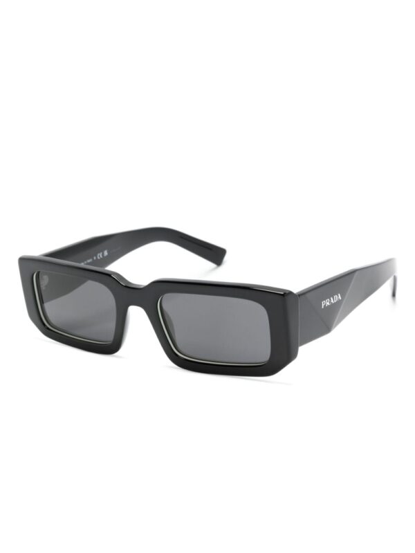 Prada Eyewear logo-lettering rectangle-frame sunglasses - Image 2