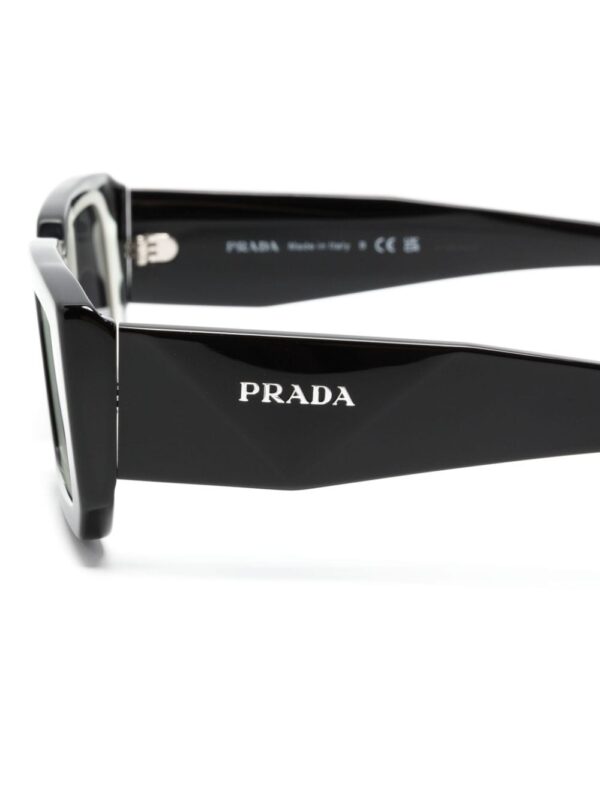 Prada Eyewear logo-lettering rectangle-frame sunglasses - Image 3