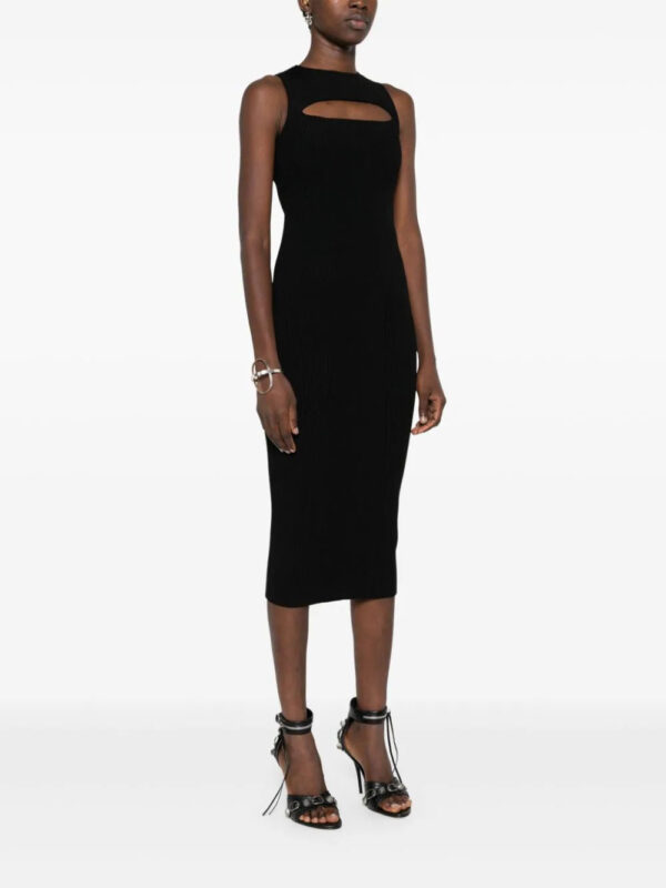 Alexander McQueen  cut-out ribbed maxi dress - Image 3