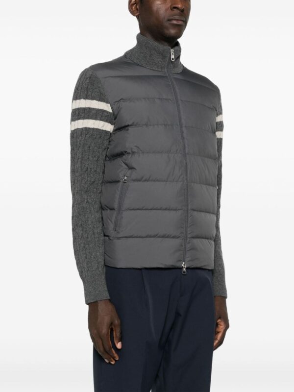 Moncler  panelled knitted padded jacket - Image 3