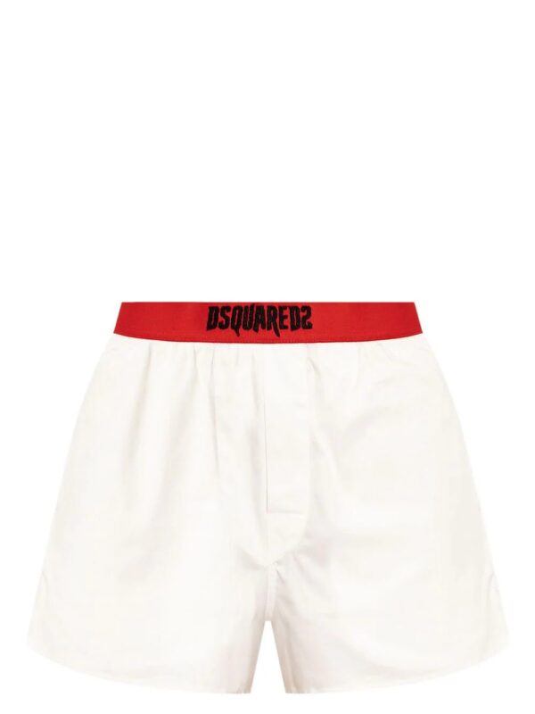 DSQUARED2  Horror logo-embroidered cotton boxers