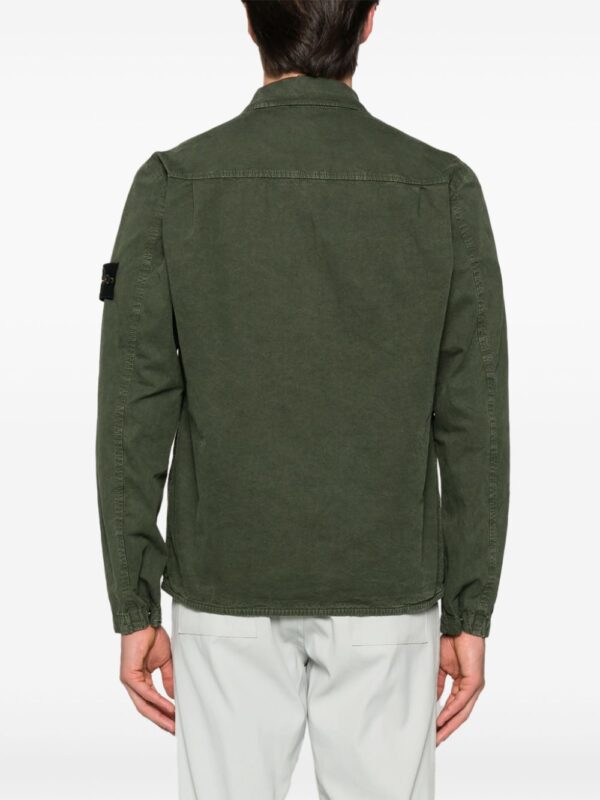 Stone Island  Compass-badge cotton shirt jacket - Image 4