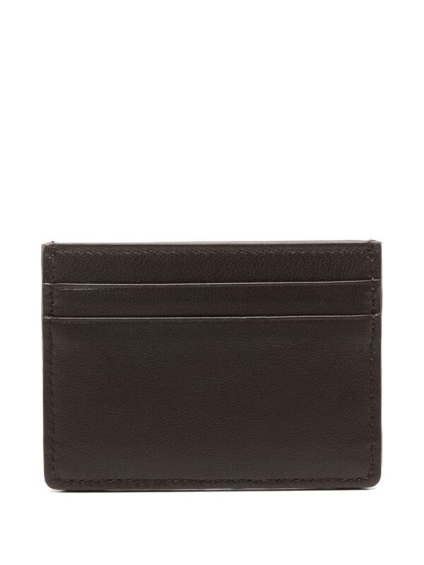 Valentino Garavani logo-jacquard leather card holder - Image 2