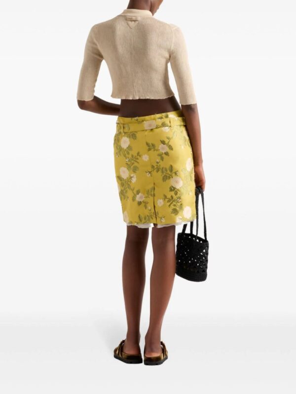 Prada  jacquard floral skirt - Image 3