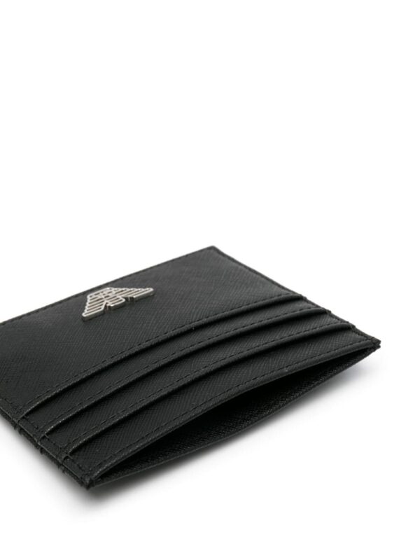 Emporio Armani logo-plaque leather wallet set - Image 3