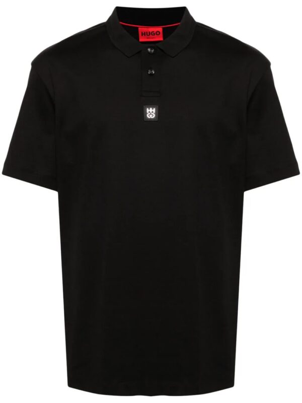 HUGO  interlock-cotton polo shirt