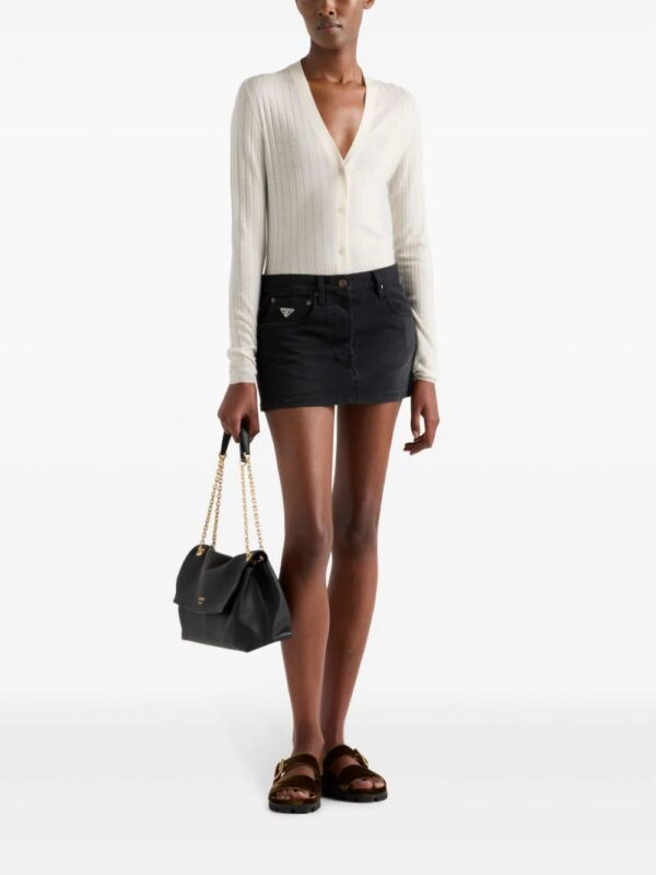Prada  low-rise denim mini-skirt - Image 2