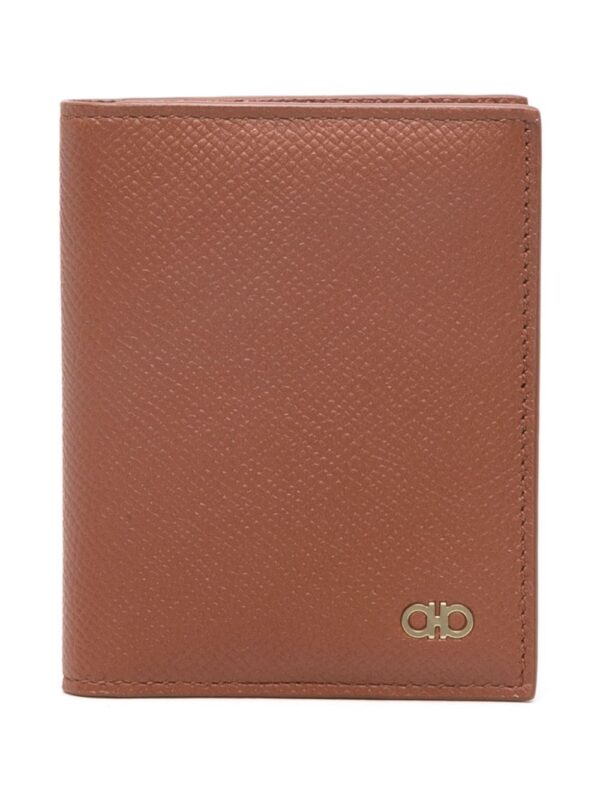 Ferragamo Gancini-plaque leather wallet