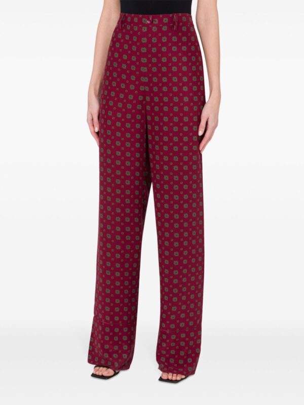Moschino  geometric-print high-rise trousers - Image 2