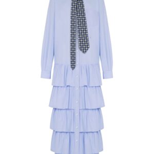 Moschino  ruffled cotton dress