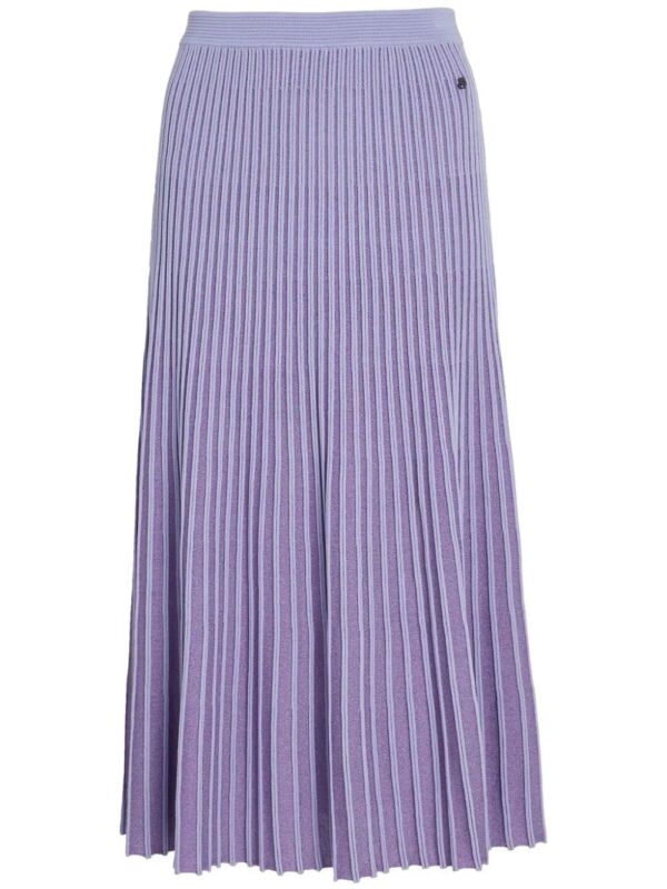 Karl Lagerfeld  metallic pleated midi skirt