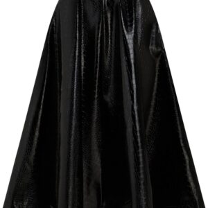 Karl Lagerfeld  faux-leather A-Line skirt