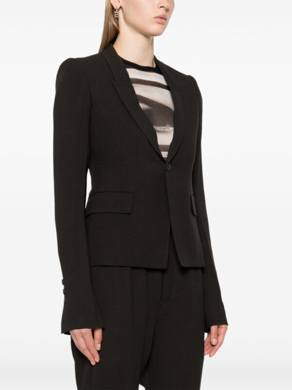 Rick Owens  60CM Soft virgin wool blazer - Image 3