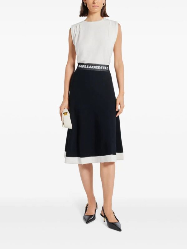 Karl Lagerfeld  flared knit skirt - Image 2