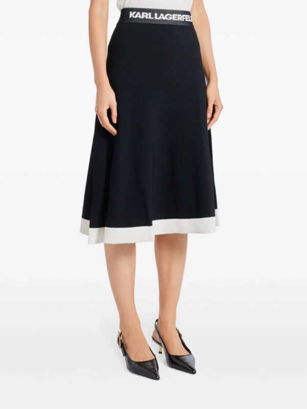 Karl Lagerfeld  flared knit skirt - Image 3