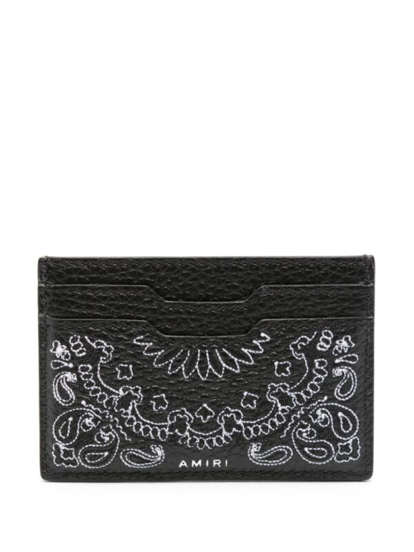 AMIRI embroidered bandana-motif cardholder - Image 2