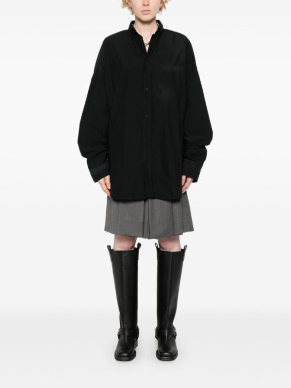 Balenciaga  logo-embroidered ripstop shirt - Image 2