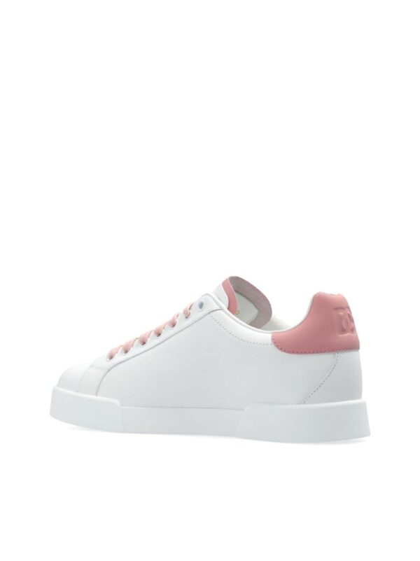 Dolce & Gabbana Portofino perforated-logo leather sneakers - Image 5
