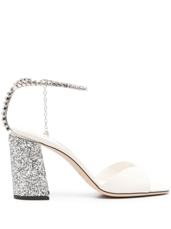 Jimmy Choo  Saeda 85mm leather sandals