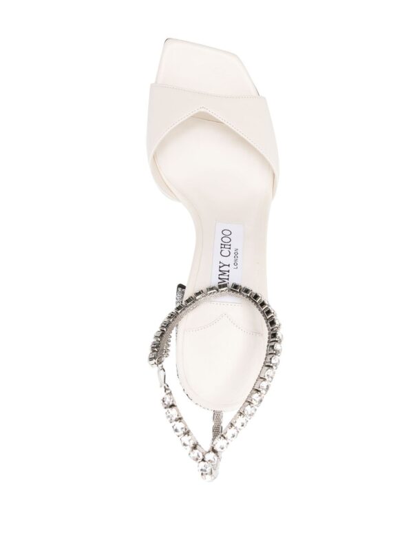 Jimmy Choo  Saeda 85mm leather sandals - Image 4