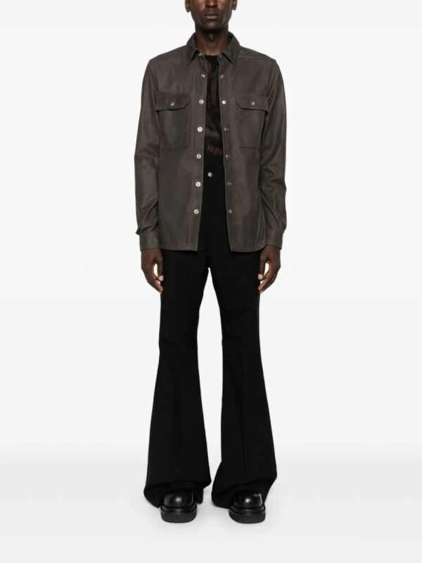 Rick Owens  Outershirt leather shirt jacket - Image 2