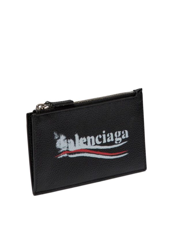 Balenciaga logo-print leather wallet - Image 5