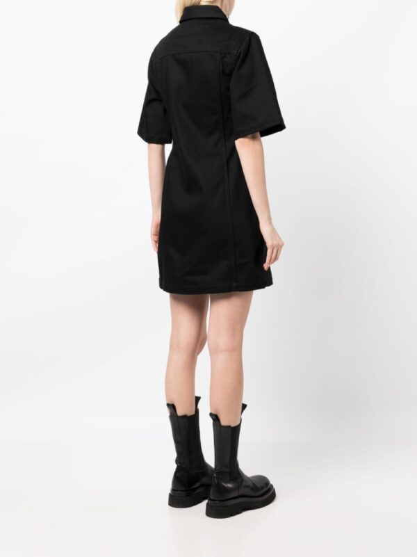 Off-White Diag stripe-print denim minidress - Image 4