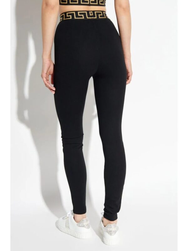Versace  Greca-waistband high-waist leggings - Image 4