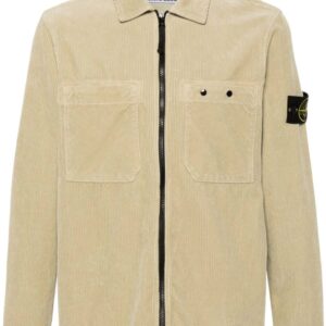 Stone Island  Compass-badge corduroy shirt jacket